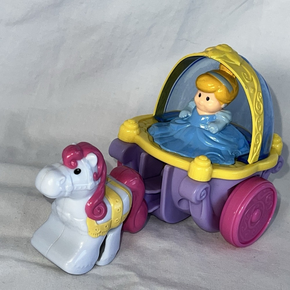 2013 Little People Disney Princess Cinderella Carriage Klip Klop Horse Toy RARE